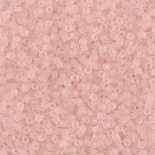 DELICA ROUND 11/0 (1,6mm), DB-1263 Matted Transparent Pink Mist