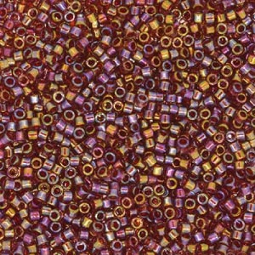 DELICA ROUND 11/0 (1,6mm), DB-2375 Fancy Lined Rust