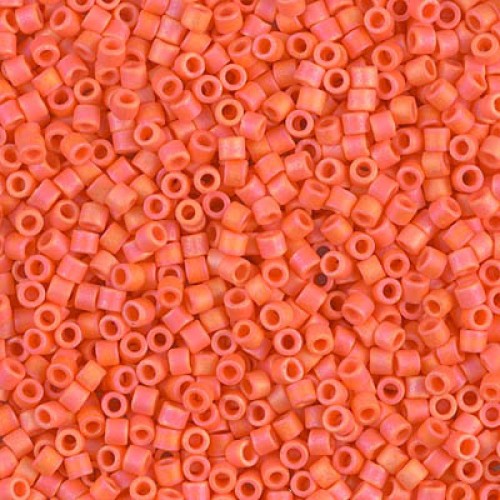 DELICA ROUND 11/0 (1,6mm), DB-872 Opaque Orange AB Matted