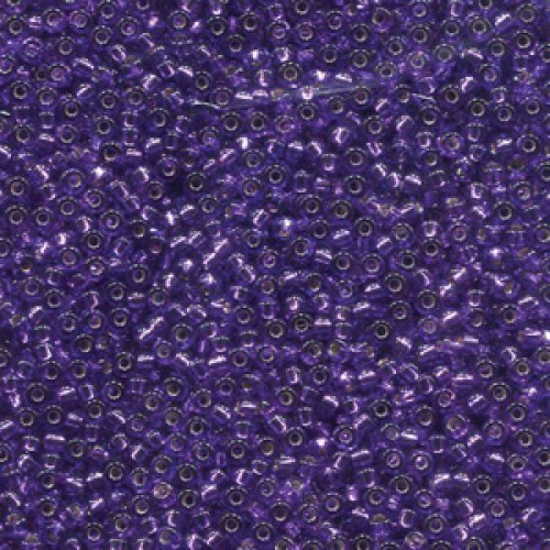 ROUND ROCAILLE 11/0 Purple Silver Lined 1344