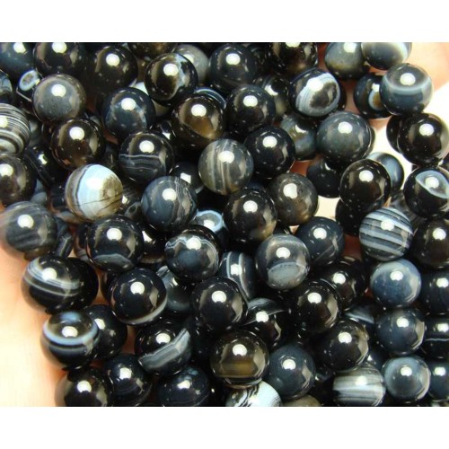 AGATE BLACK 6mm