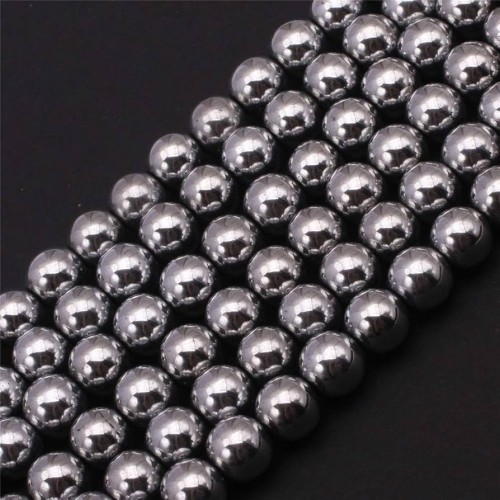 Hematite Silver Colour 8mm