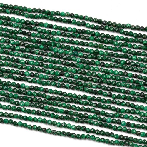 Malachite Faceted 2 mm