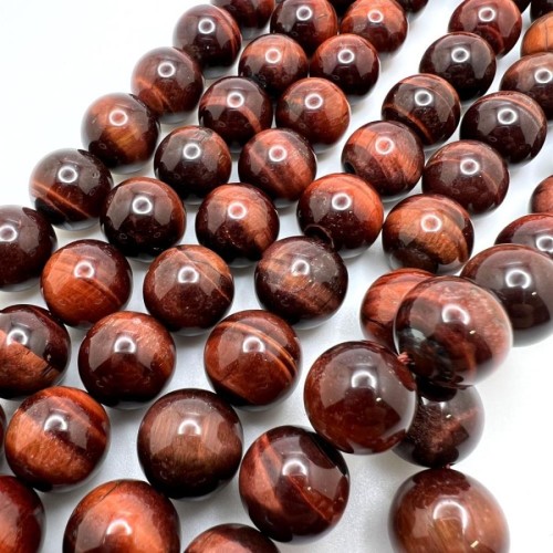  Tiger eye  Red 8mm