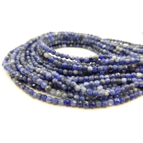 Sodalite Light Faceted 2 mm