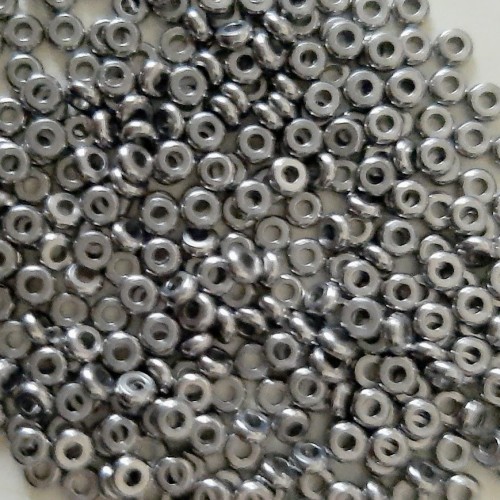 Stainless Steel  Washer Beads 1X2.5 mm 10 pcs.