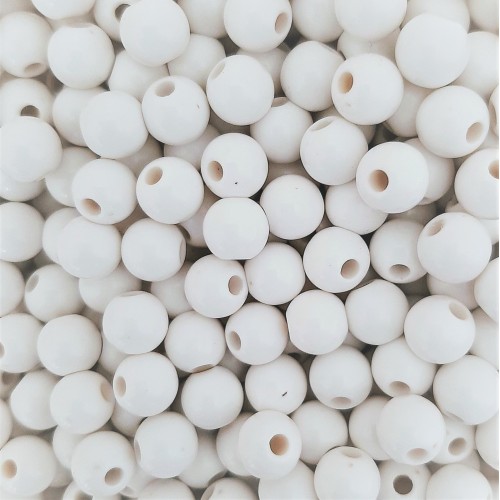 Acrylic Beads Round 8mm White