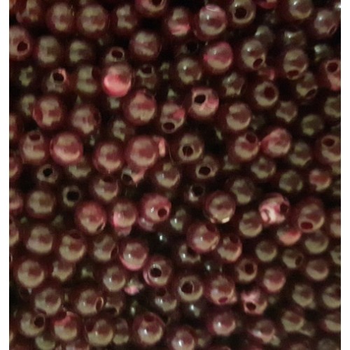 Acrylic Beads Round 3mm Bordeaux