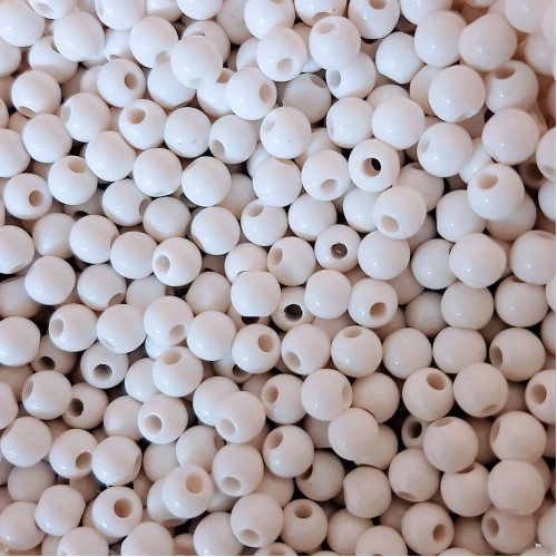 Acrylic Beads Round 6mm White