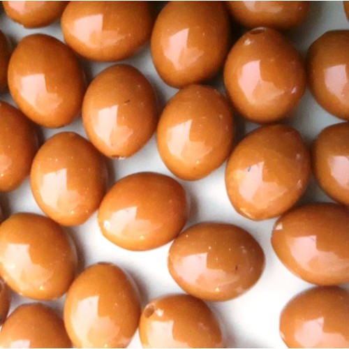 Acrylic Beads Elipsoide 12.5Х15.5 mm Terra Cotta