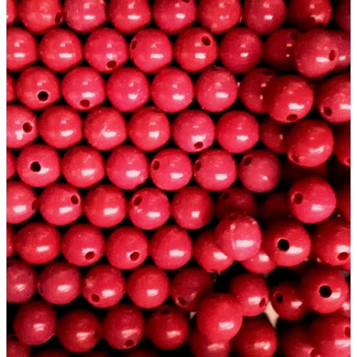 Acrylic Beads Round 8mm Red