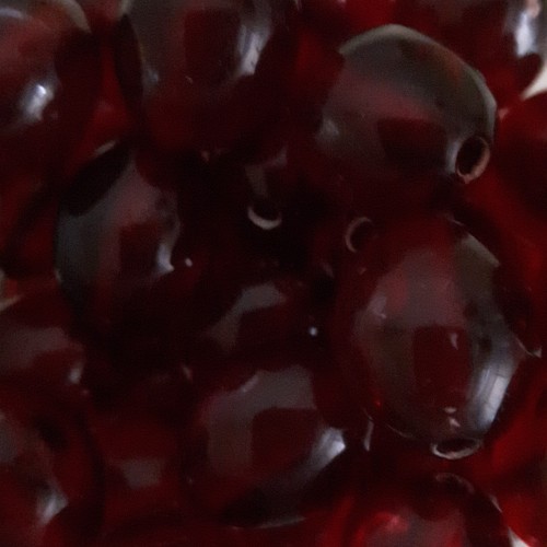 Acrylic Beads Elipsoide 12.5Х15.5 mm  Bordeaux