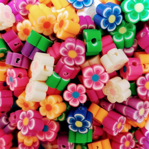 FLOWER BEADS 10 pcs. Random Mix