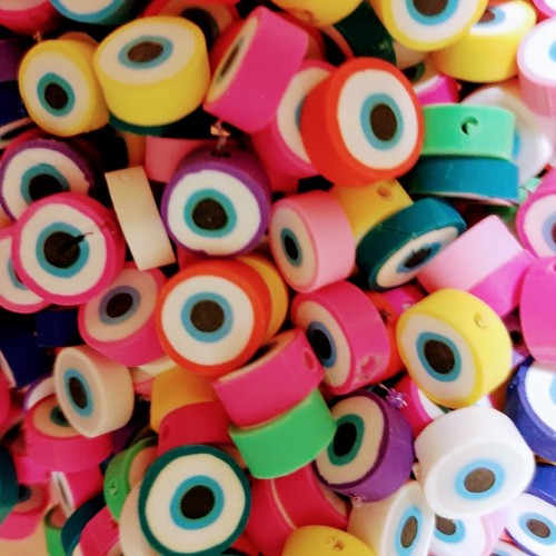 EVIL EYE BEADS 10 pcs. Random Mix