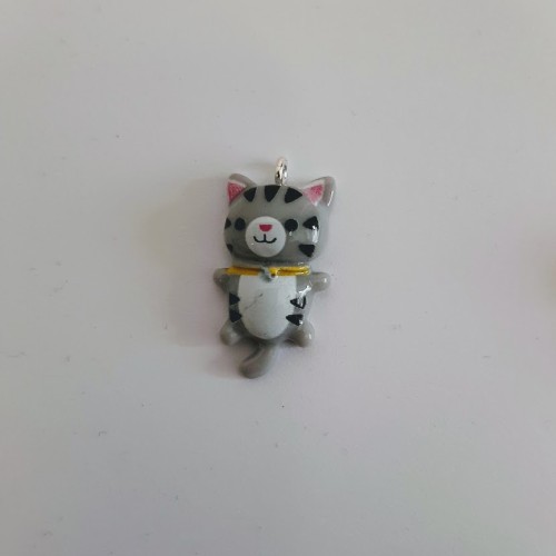 Cat Pendant Grey