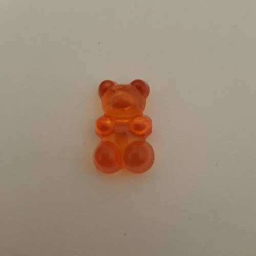 Gummy Bear Bead (Horizontal Hole) Orange