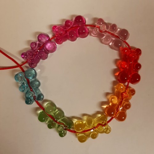 Gummy Bear Beads (Vertical Hole) 8 pcs. Mixed Colours