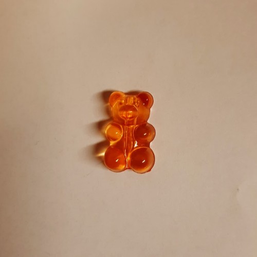 Gummy Bear Bead (Vertical Hole) Orange