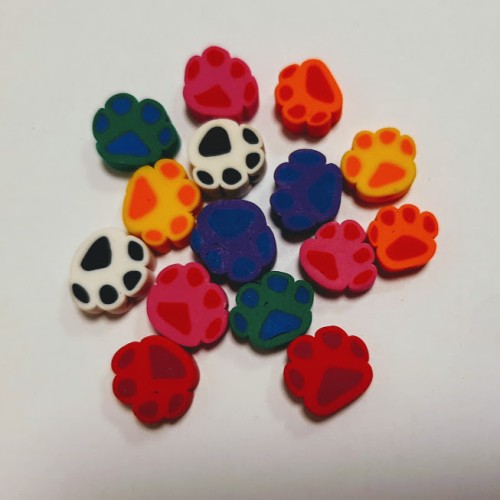 Animal Paw BEADS 10 pcs. Random Mix