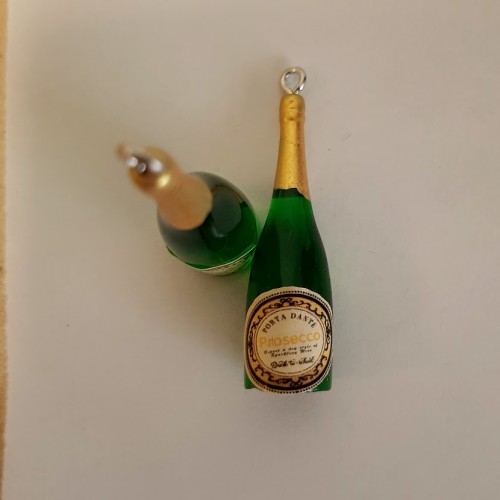 Bottle  Of Champagne  Pendant 3D