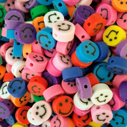 SMILEY BEADS 10 pcs. Random Mix