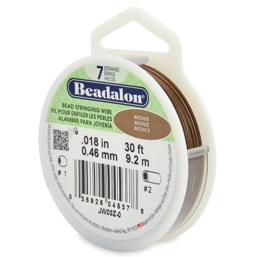 BEADALON 7STRD .018 BRONZE COLOR