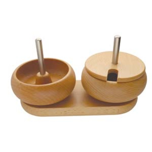 SPIN & STRING - DOUBLE WOODEN BEAD SPINNER The Beadsmith®