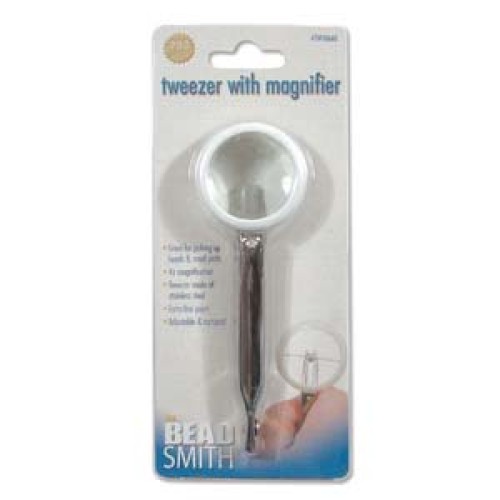 TWEEZER WITH MAGNIFIER