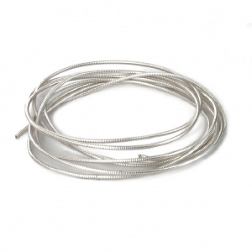 French Wire Hard Silver Colour 1 mm