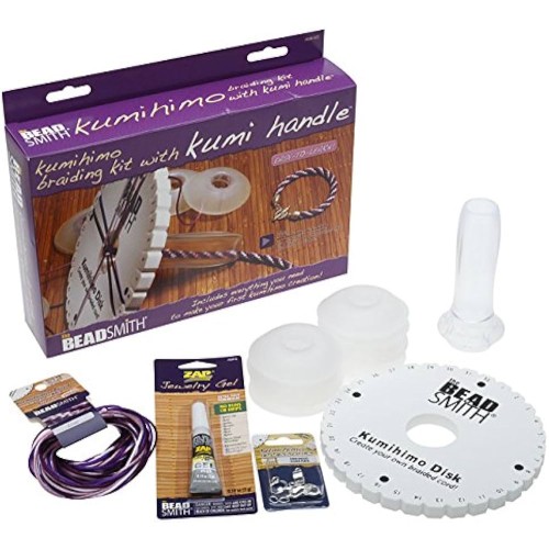 Kumihimo braiding kit with kumi handle -The BeadSmith