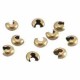 CRIMP COVER 5mm Brass colour - 10pcs