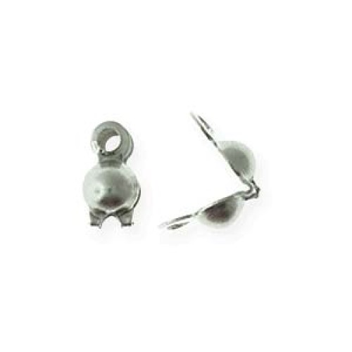 STAINLESS STEEL BEAD TIP- 4mm 10 pcs.