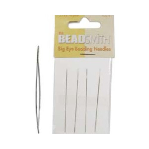 Big Eye Beading Needles, 2.125 in (5.5 cm), 4 pc