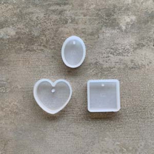 Silicone Mold Set - Square , Heart, Oval