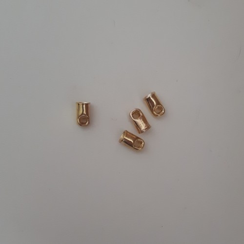 Brass Terminal 4x7 mm Ø 4 mm Gold Colour