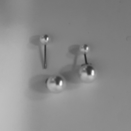 ENDCAP FOR BROOCH PIN- PEARL/SILVER CORE 10 mm