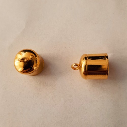 End Cup Terminal 13x18mm  (Ø 10  mm) Gold Plated