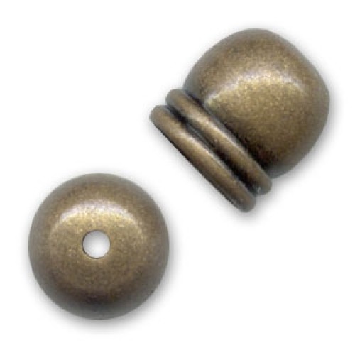 END CAP 5 mm With Hole Brass Antique