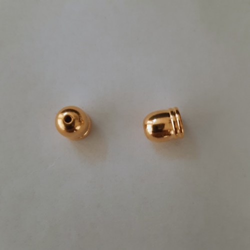 END CAP 5 mm With Hole Gold Plated