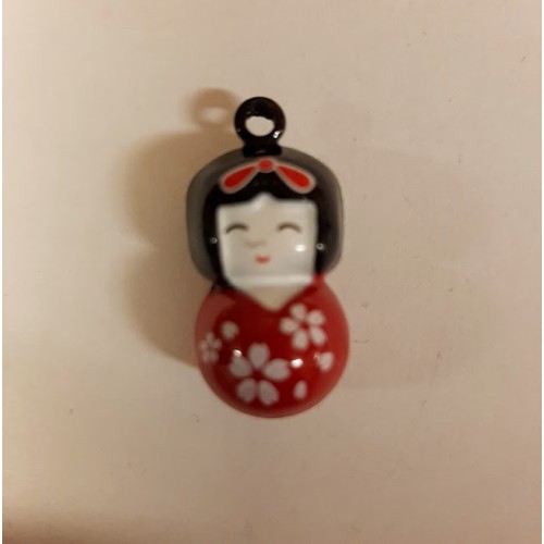 Japan Doll Bell Charm  28mm