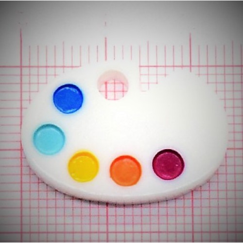 Painting Palette Resin Pendant