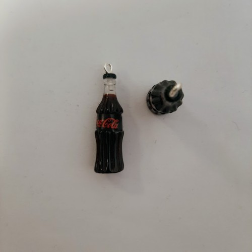 Coke Bottle Pendant 3D Black