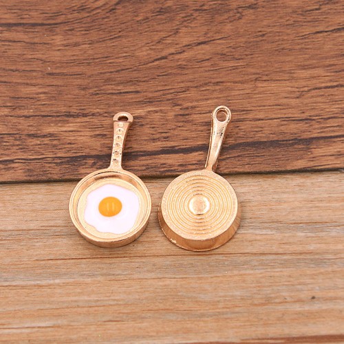 Pan With Egg Gold Colour