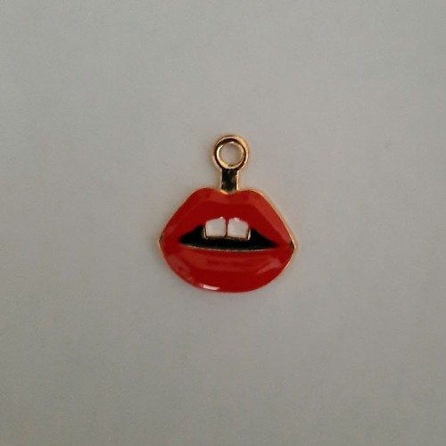 Lips Red Rose Gold Colour