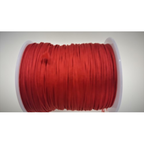 CORD WITH NYLON CORE- RED 0.7mm