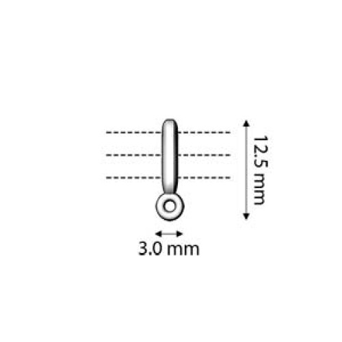 Накрайник ZAKROS 8/0 3X12.5 mm позлатен