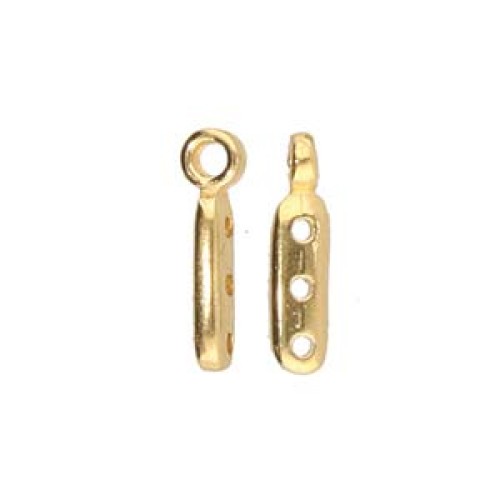 ZAKROS BEAD ENDING 8/0 3X12.5 mm GOLD PLATED