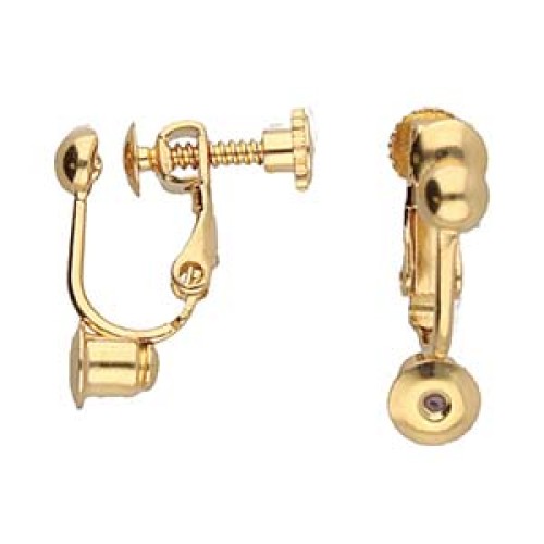 EARRING CONVERTER WITH SCREW GOLD PLATE