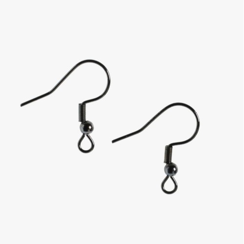 EARRING HOOKS  Gun Metal