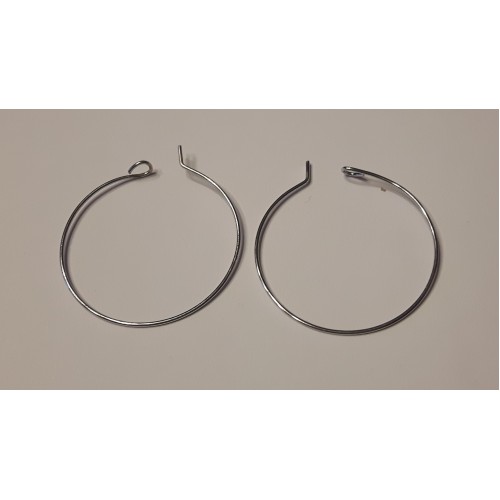 Earring Hoop Memory Steinless Steel 30mm